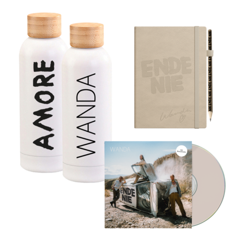 Ende nie by Wanda - Deluxe CD + Trinkflasche + Notizbuch - shop now at Wanda store