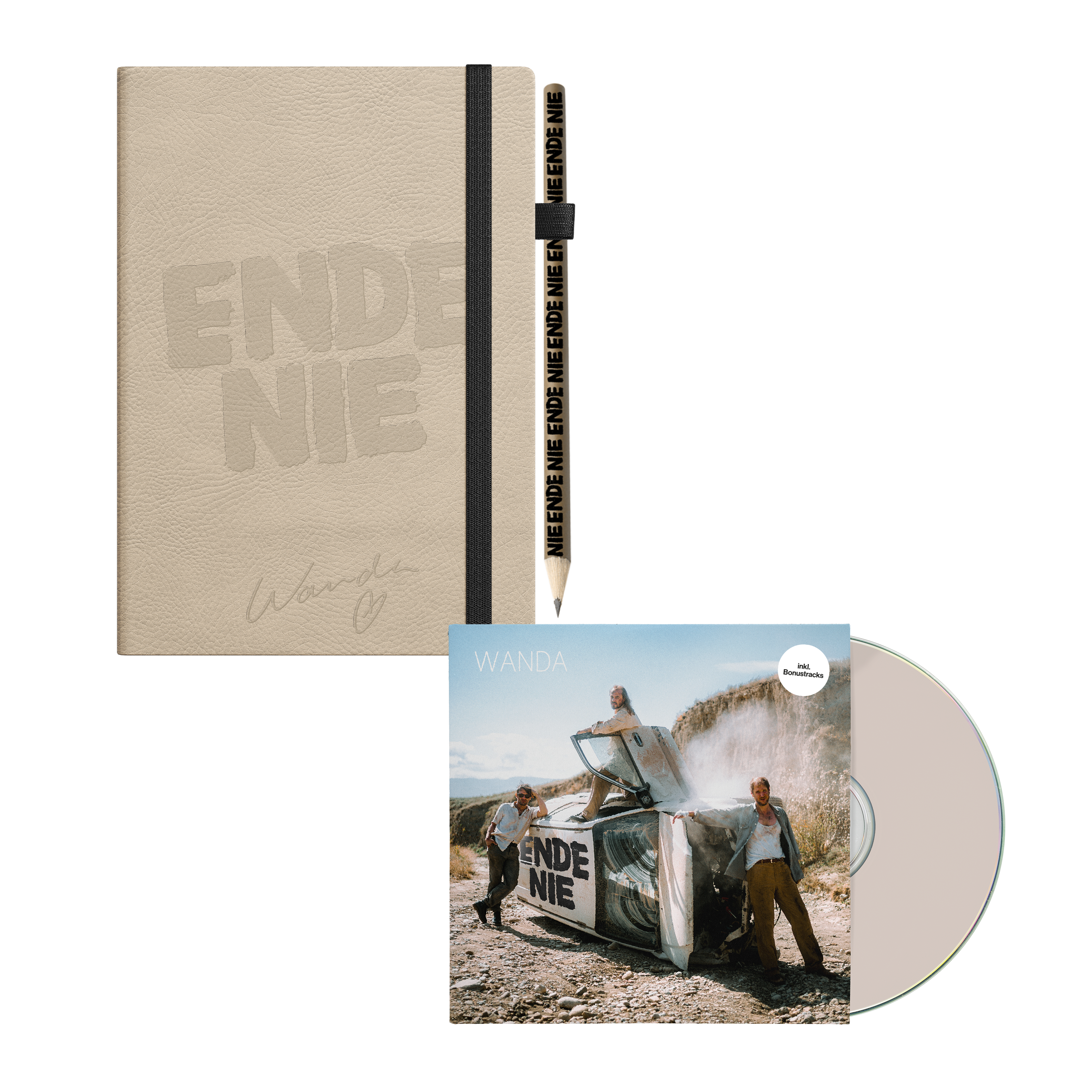 Wanda Ende nie Deluxe CD + Notizbuch 341581