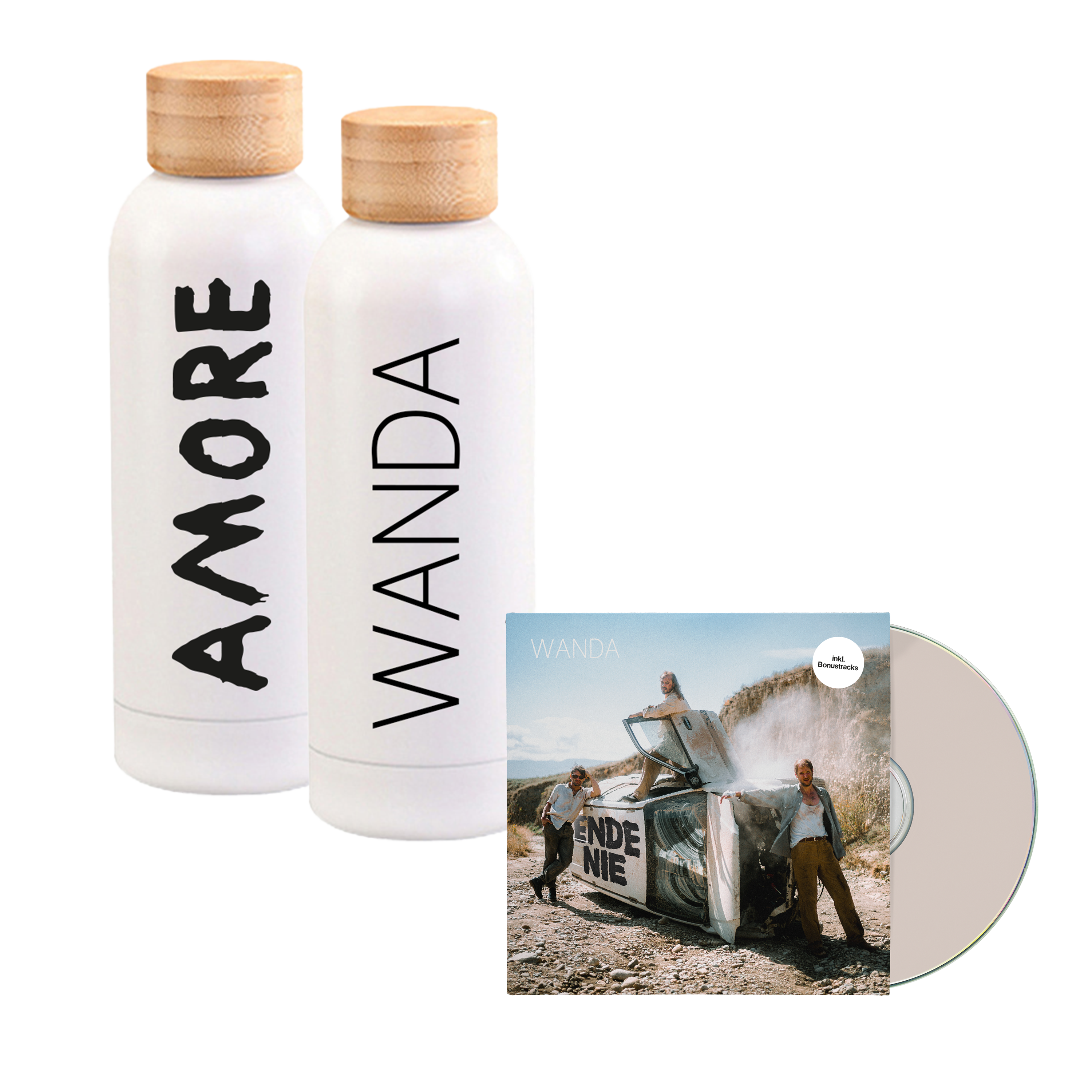 Wanda Ende nie Deluxe CD + Trinkflasche 341689